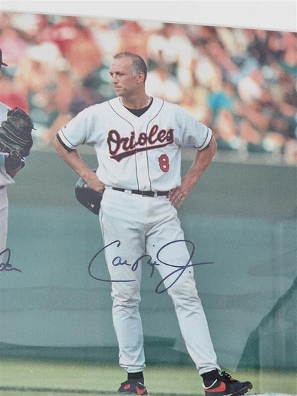 Derek Jeter & Cal Ripken Jr. Auto Framed 16x20 Photo Signed Steiner 122/500