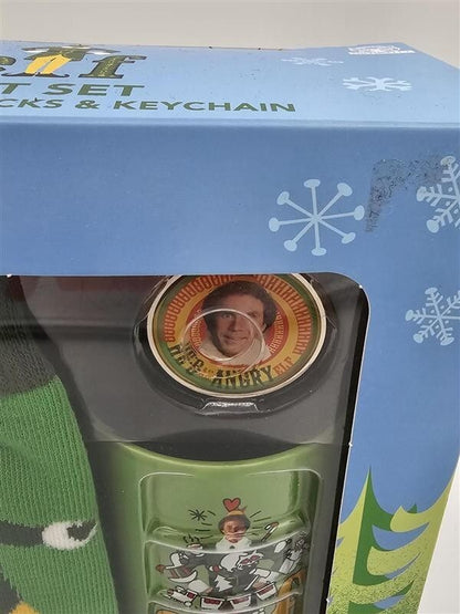 Buddy the ELF Movie Gift Set Mug Socks Keychain Will Ferrell Gift Box Christmas