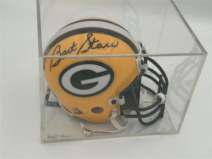 Bart Starr AUTOGRAPHED Riddell Speed Mini Helmet, Green Bay Packers w/COA