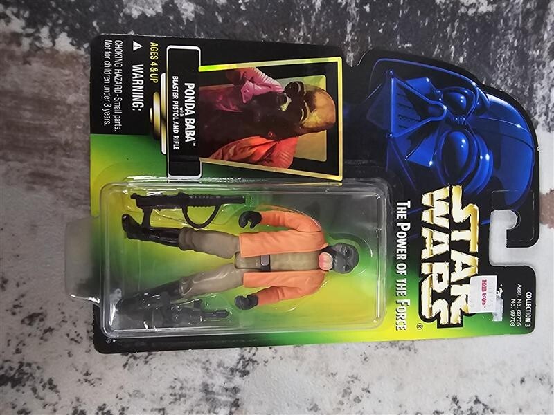 1996 Star Wars Power of the Force Ponda Baba w/Blaster Pistol and Rifle
