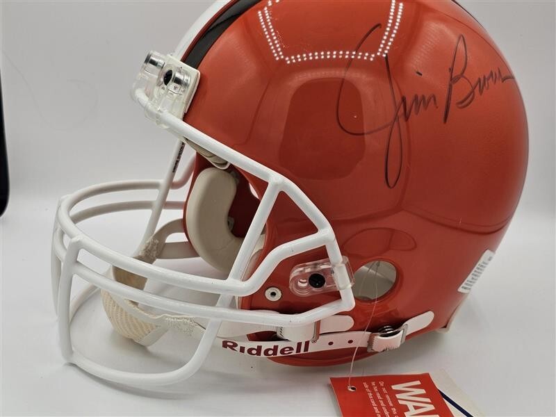 JIM BROWN AUTOGRAPHED FULL SIZE HELMET CLEVELAND BROWNS