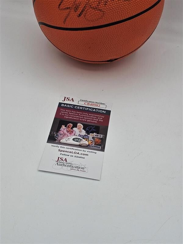 Joe Smith Signed Wilson 8" Mini Basketball 1995 #1 Draft Pick JSA Authenticated