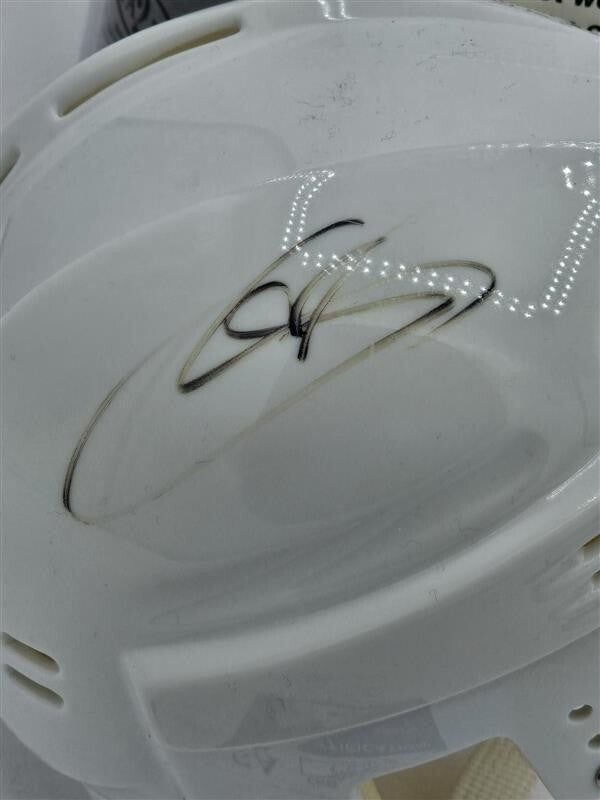 JOE SAKIC Signed Colorado Avalanche White Mini Helmet- JSA - CB40997