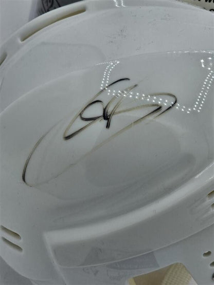 JOE SAKIC Signed Colorado Avalanche White Mini Helmet- JSA - CB40997