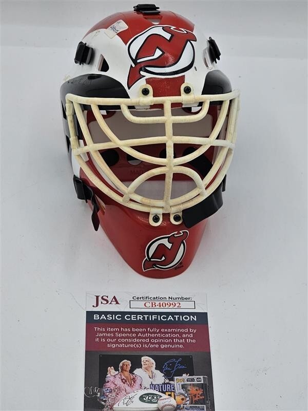 Martin Brodeur autographed RIDDELL mini goalie helmet JSA COA
