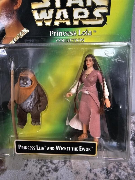 1997 Star Wars Princess Leia Collection Princess Leia and Wicket The Ewok