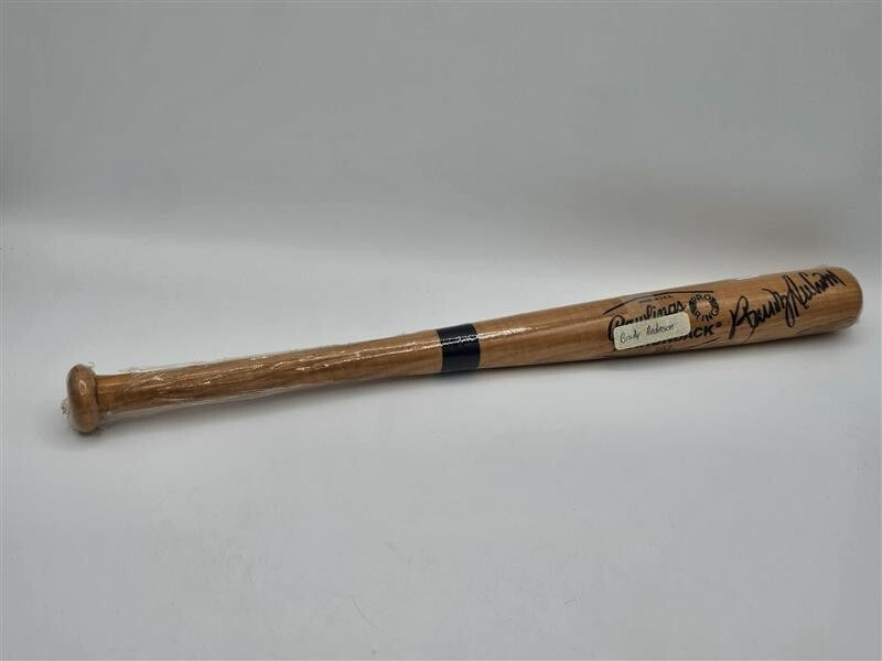 Brady Anderson Signed Mini Bat Baltimore Orioles
