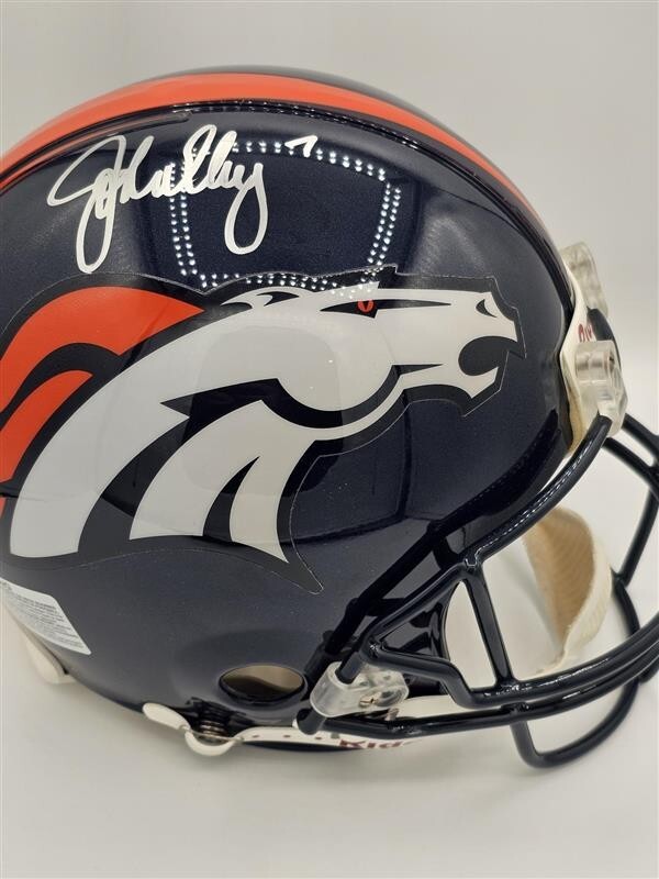 John Elway Denver Broncos Autographed Signed Authentic Helmet