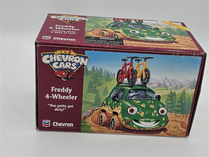 1996 The Chevron Cars - Freddy 4-Wheeler with 2 Mountain Bikes - New in Box!