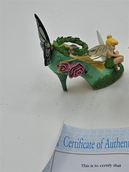 Bradford Exchange Disney Once upon A Slipper Ornaments Tinkerbell and Snow White