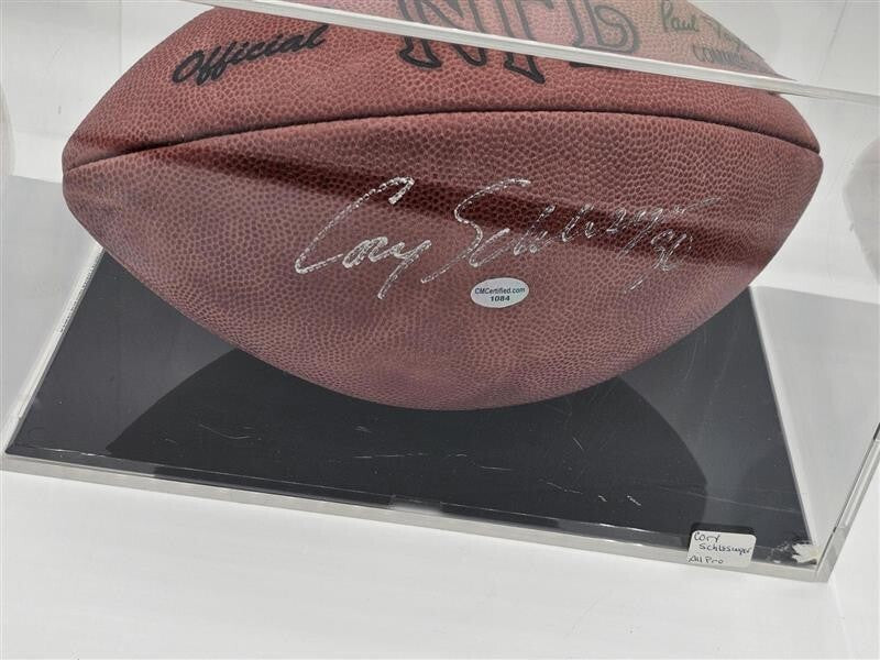 Detroit Lions Cory Schlesinger #30 Signed Football COA