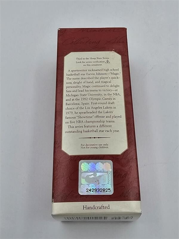 1997 Hallmark Keepsake Ornament Hoop Stars Magic Johnson Collector's Series