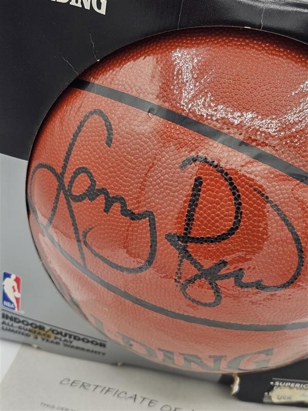 Boston Celtics Larry Bird Signed Basketball Spalding