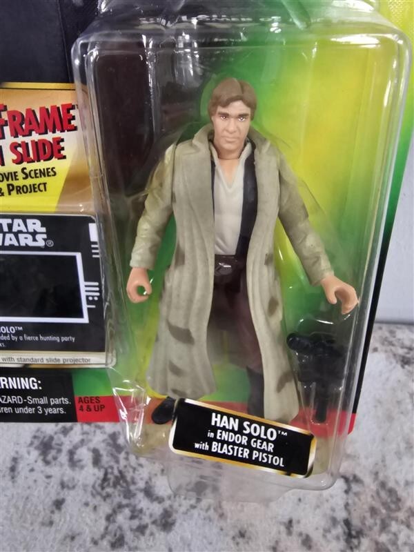 1997 - Star Wars POTF - Freeze Frame - Han Solo Endor Gear - NEW!