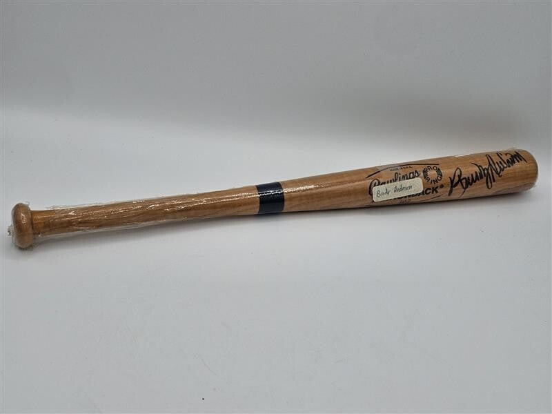 Brady Anderson Signed Mini Bat Baltimore Orioles