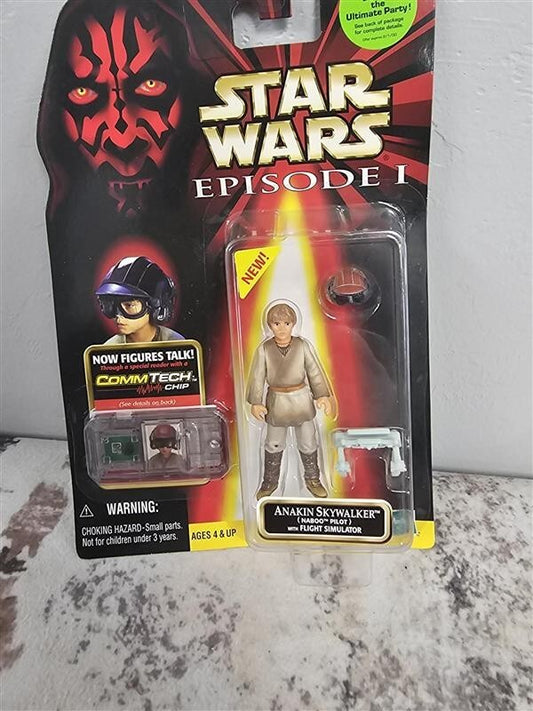 1999 Star Wars Episode 1 Anakin Skywalker (Naboo Pilot) with Flight Simulator
