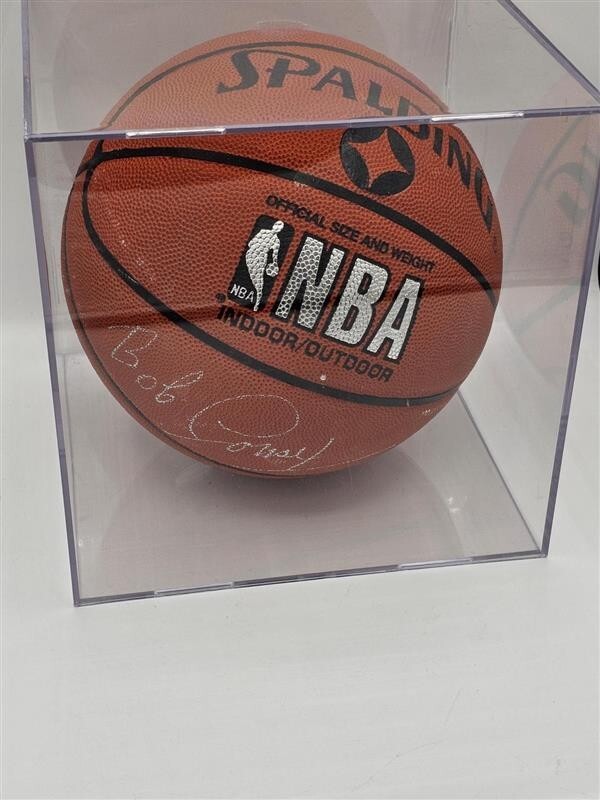 Bob Cousy Autographed NBA Basketball - JSA COA