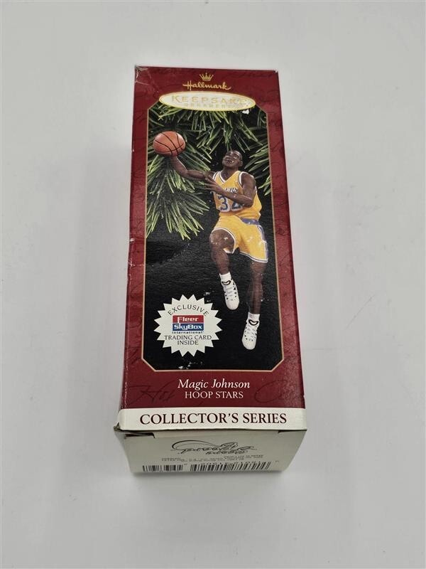 1997 Hallmark Keepsake Ornament Hoop Stars Magic Johnson Collector's Series