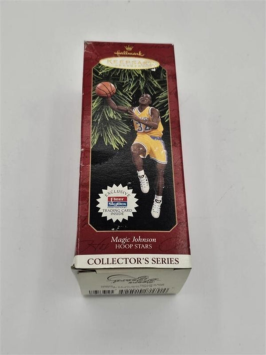 1997 Hallmark Keepsake Ornament Hoop Stars Magic Johnson Collector's Series