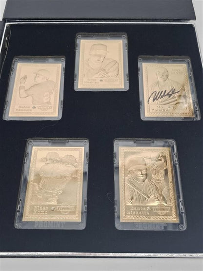 1997 BASEBALL DIAMOND EDITION SERIES 22K GOLD 10 CARDS Maddox, Ripken, etc w/COA