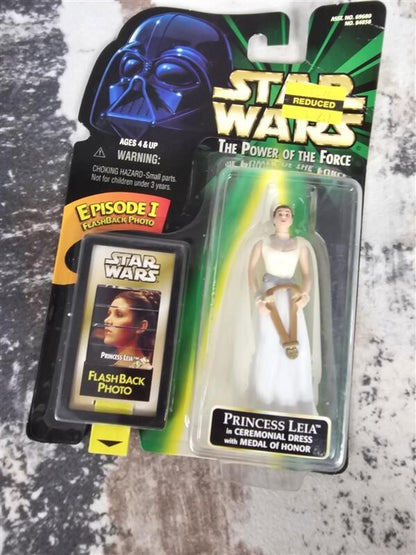 1998 Star Wars The Power Of The Force Princess Leia In Ceremonial Dress NEW