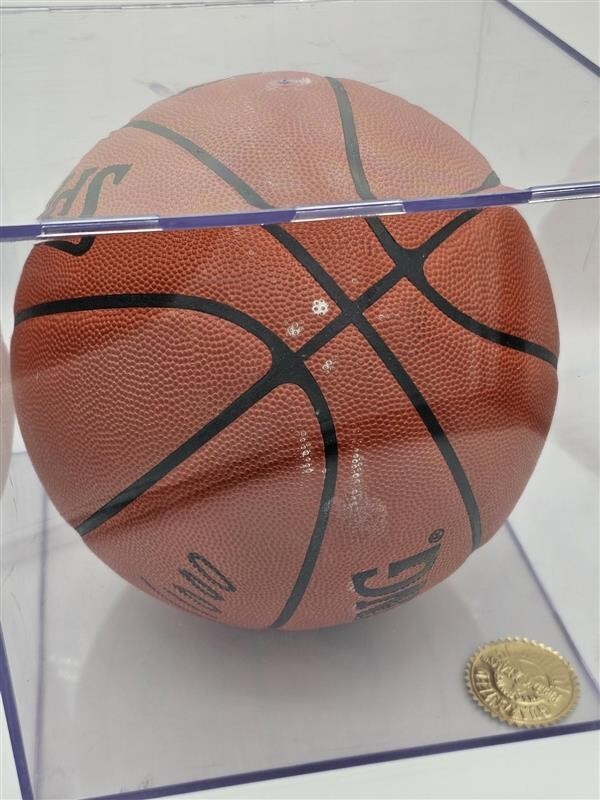 Bill Russell Autographed Signed Basketball with Display Case w/ COA Inscribed