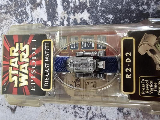 1999 STAR WARS EPISODE 1 R2D2 DIE-CAST WATCH NEW HOPE INDUSTRIES