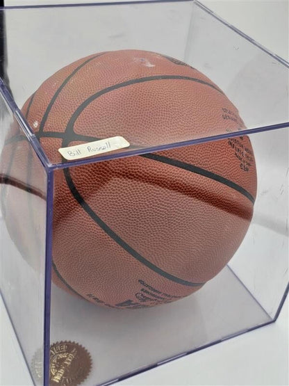 Bill Russell Autographed Signed Basketball with Display Case w/ COA Inscribed