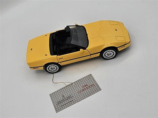 1986 Chevrolet Corvette, 1:24 Franklin Mint Diecast Precision Model Yellow