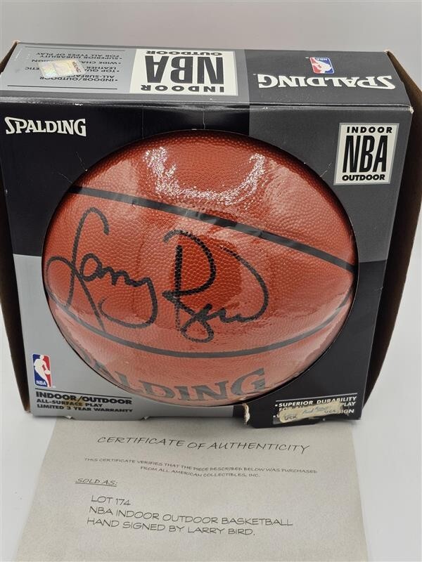 Boston Celtics Larry Bird Signed Basketball Spalding