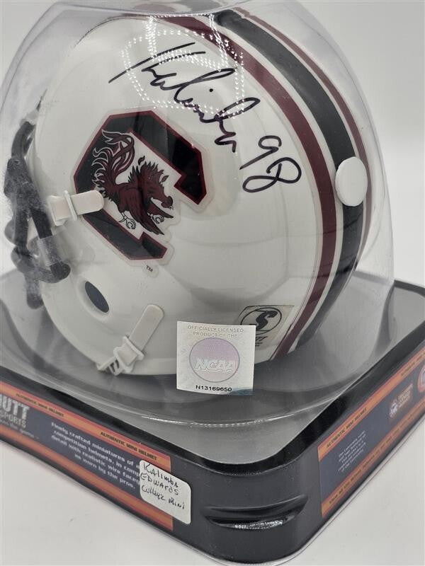 Kalimba Edward Signed Mini Helmet South Carolina