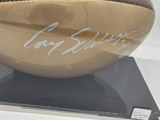 Detroit Lions Cory Schlesinger #30 Signed Football COA