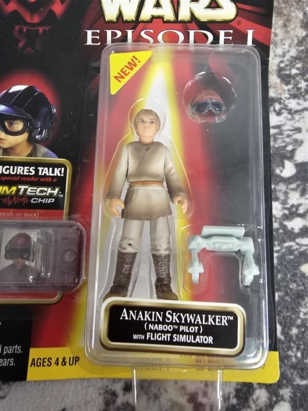 1999 Star Wars Episode 1 Anakin Skywalker (Naboo Pilot) with Flight Simulator