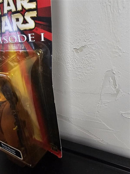 1998 HASBRO STAR WARS EPISODE I COLLECTION 3 BOSS NASS WITH GUNGAN STAFF 84119
