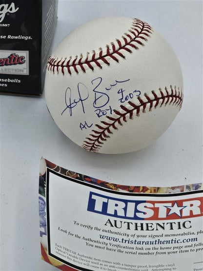Angel Berroa Signed Baseball w/ Insc AL Roy 2003