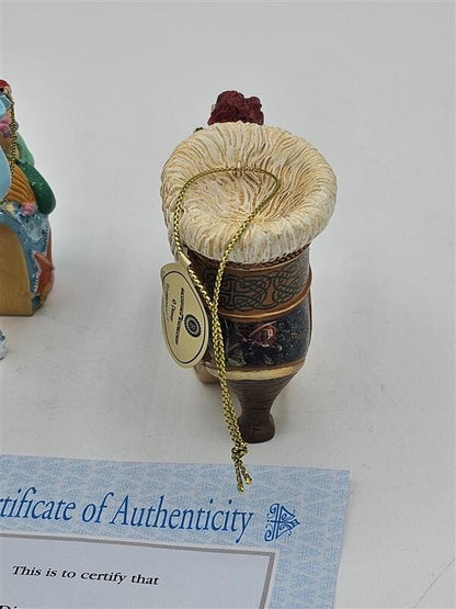 Bradford Exchange Disney Once upon A Slipper Ornaments Ariel and Merida