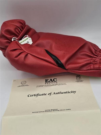 LEROY NEIMAN AUTOGRAPHED EVERLAST BOXING GLOVE COA INCLUDED