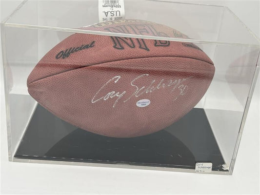 Corey Schlesinger Signed and Inscribed Football - Detroit Lions - COA