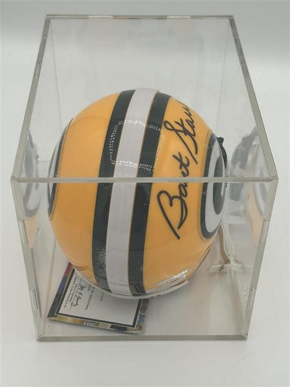 Bart Starr AUTOGRAPHED Riddell Speed Mini Helmet, Green Bay Packers w/COA
