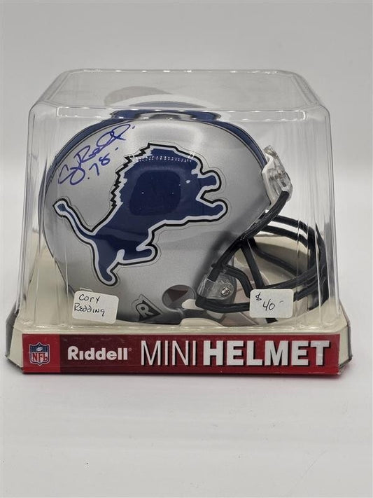 Cory Redding Detroit Lions Authentic Replica Helmet Autographed Inscription