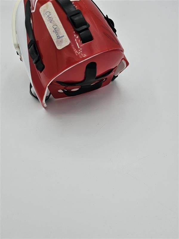 Chris Osgood Signed Detroit Red Wings Riddell Mini Goalie Mask no COA