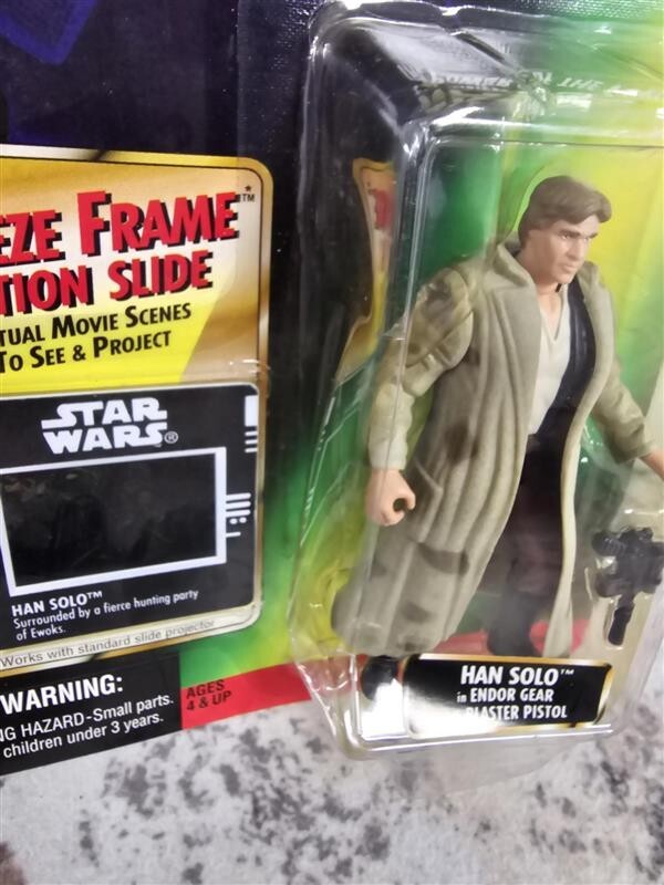 1997 - Star Wars POTF - Freeze Frame - Han Solo Endor Gear - NEW!