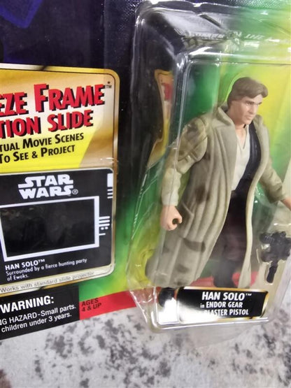 1997 - Star Wars POTF - Freeze Frame - Han Solo Endor Gear - NEW!