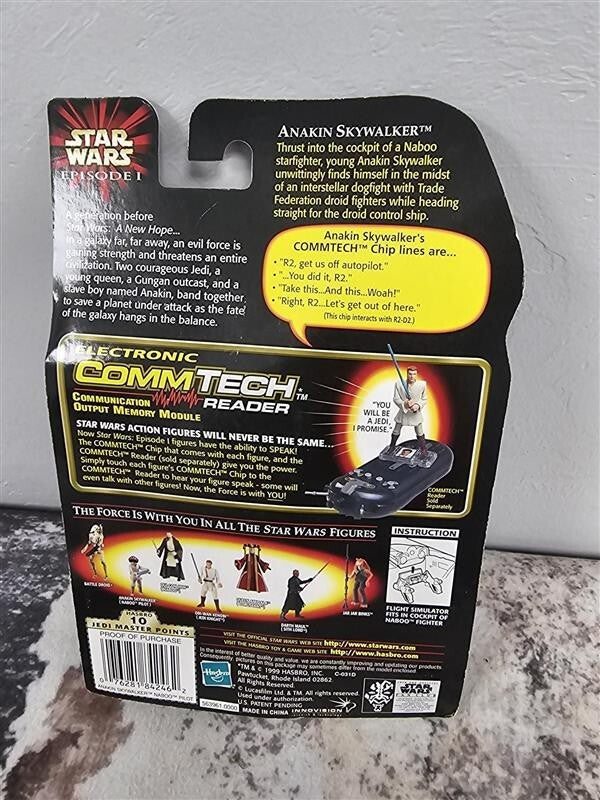 1999 Star Wars Episode 1 Anakin Skywalker (Naboo Pilot) with Flight Simulator
