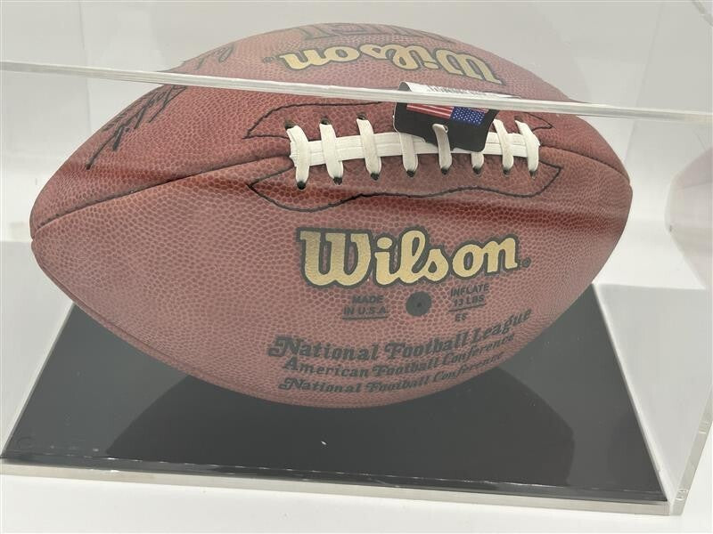 Corey Schlesinger Signed and Inscribed Football - Detroit Lions - COA