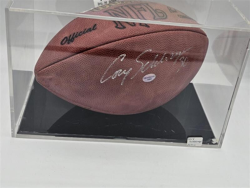Detroit Lions Cory Schlesinger #30 Signed Football COA