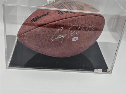 Detroit Lions Cory Schlesinger #30 Signed Football COA