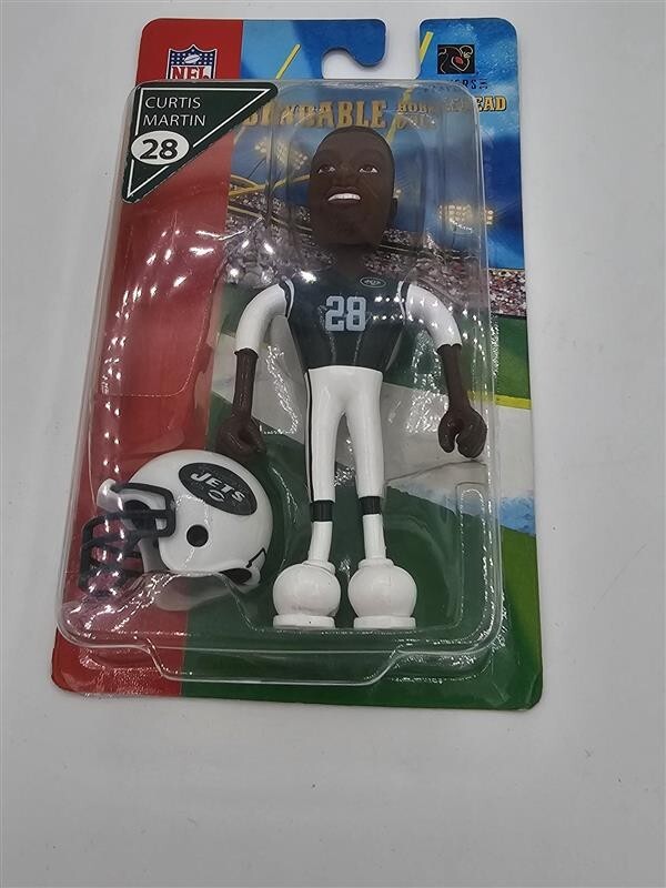 Bendable Bobblehead Curtis Martin #28 New York Jets Players Inc Collectors Item