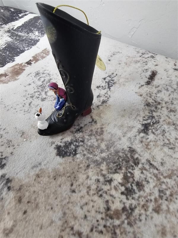 Bradford Exchange Disney Once upon A Slipper Ornament Anna & Olaf Frozen