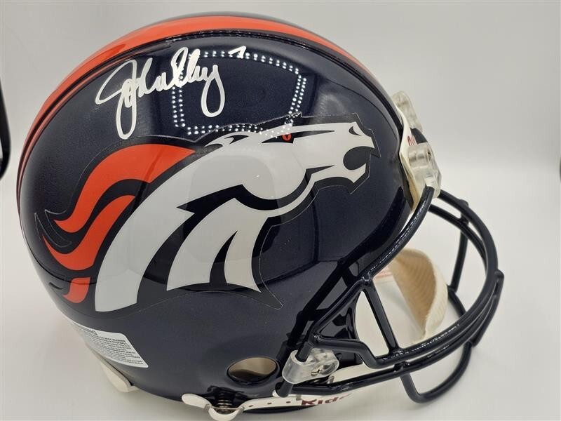 John Elway Denver Broncos Autographed Signed Authentic Helmet